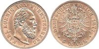 Deutschland Württemberg 5 Mark Gold J291 5 Mark Gold Karl "F"
