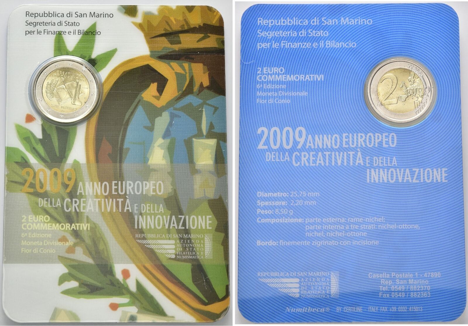 San Marino Euro Kreativit T Innovation Original Verpackung