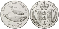 Niue, 10 Dollars Wale - Endangered Wildlife,