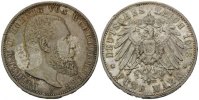 Württemberg, 5 Mark 1913 F, Wilhelm II., 1891-1918,