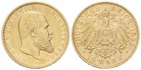 Württemberg, 10 Mark 1893 F, Wilhelm II., 1891-1918,