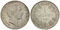 Bayern, 1/2 Gulden 1863, Maximilian II., 1848-1864,