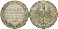 Frankfurt, Doppelgulden Freie Stadt, 1815-1866, Goethes 100. Geburtstag, Bild