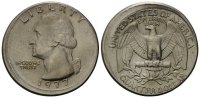 USA, Quarter Dollar Washington Quarter, Bild