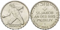 Schweiz, 5 Franken 1944 B, Bern, Bundesstaat, seit 1848, Bild