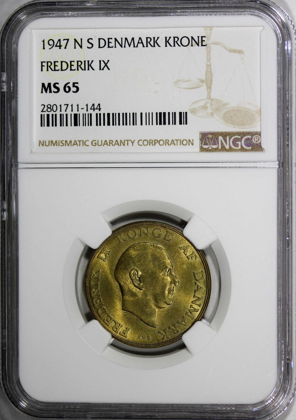 Krone Denmark Frederik Ix Ns Ngc Ms Better Date Km