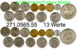 Egypt Ägypten 13 Werte *117 ff . Kursmünzensatz Lot . 271.0565.55