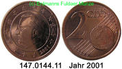 Belgien 2 Cent 2 Cent . 147.0144.11