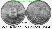 Egypt Ägypten 5 Pounds *277 KM560 Akademie Arabische Sprache . 271.0702.11