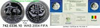 Westafrikanische Staaten WAS 1000 Francs FIFA . 742.0336.10
