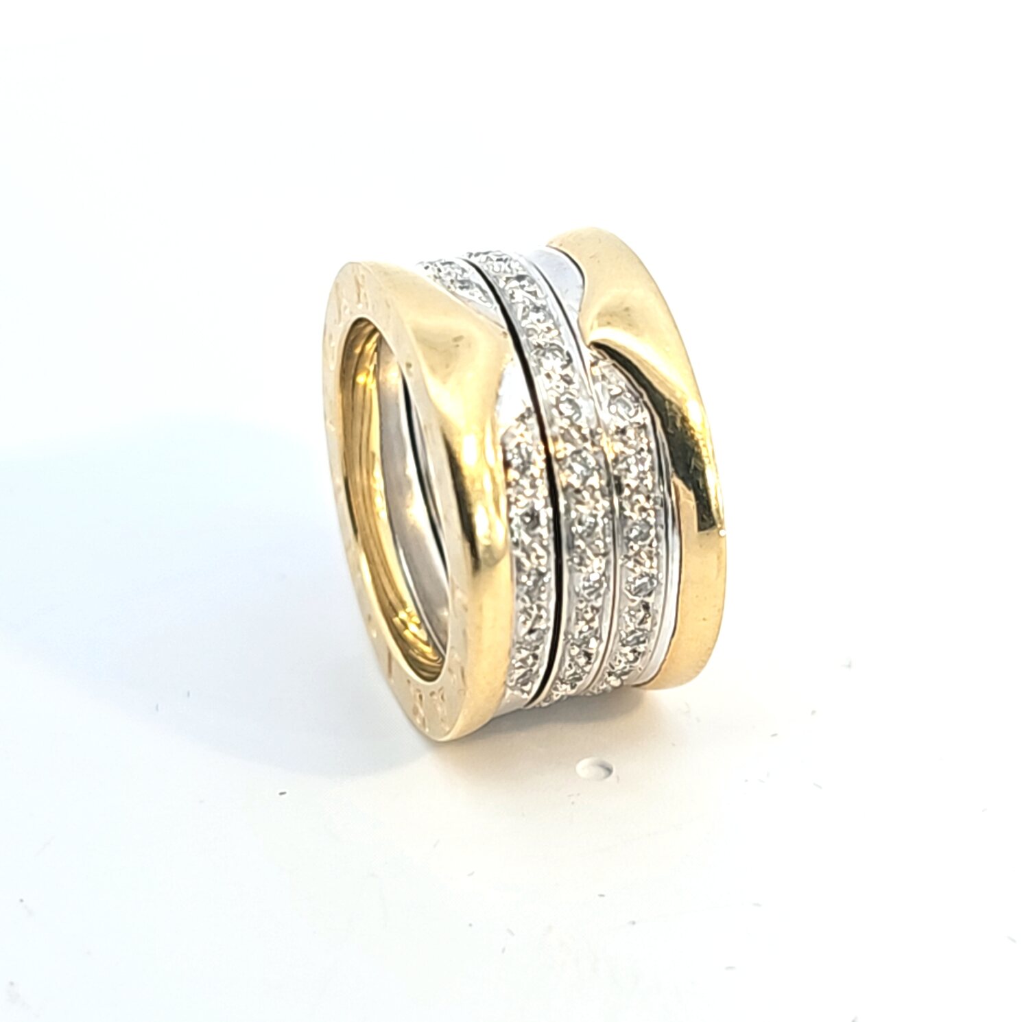 Gold Bvlgari Ring Mit Diamanten K Ringgr E Sehr Gut Siehe