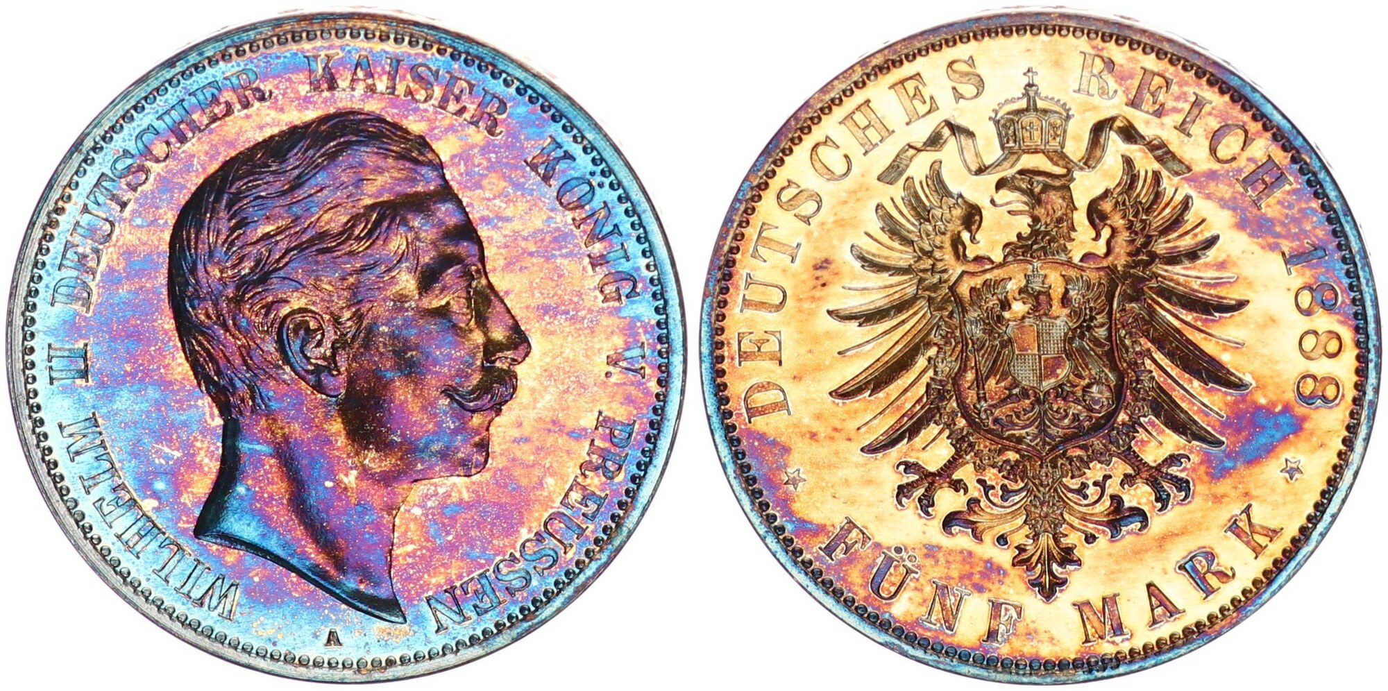 Preussen Deutsches Kaiserreich Mark A Reichsmark Friedrich