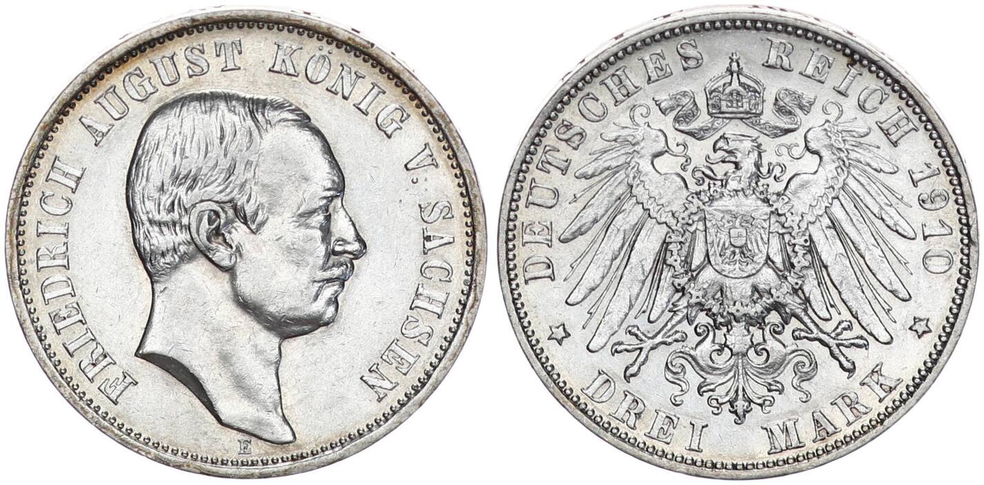 Sachsen Deutsches Kaiserreich Mark E Reichsmark K Nig