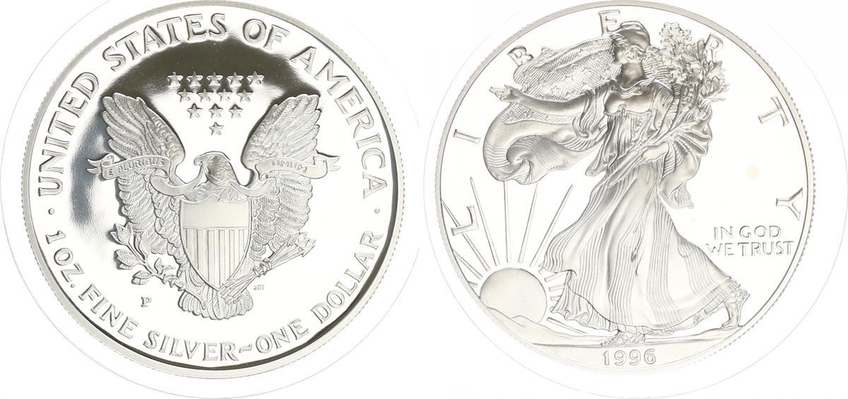 Dollar Unze Silber Usa Dollar American Eagle Pp In