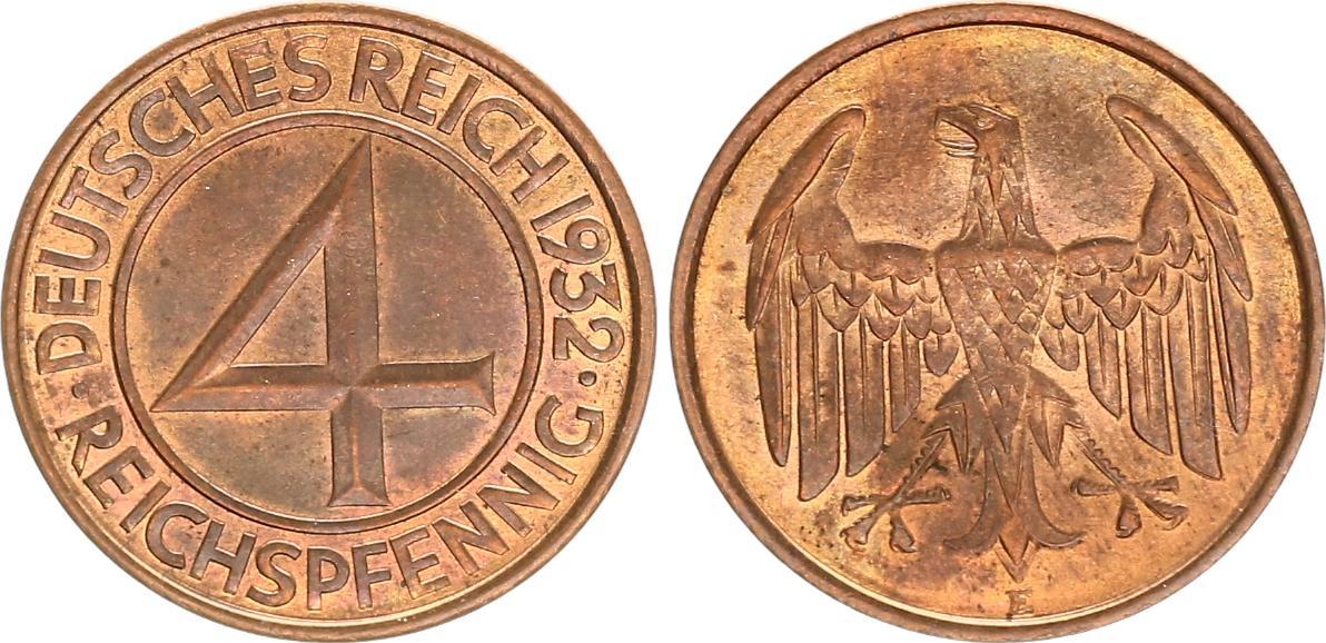 Pfennig Weimar J Reichspfennig E Prfr St Pr Gefrisch