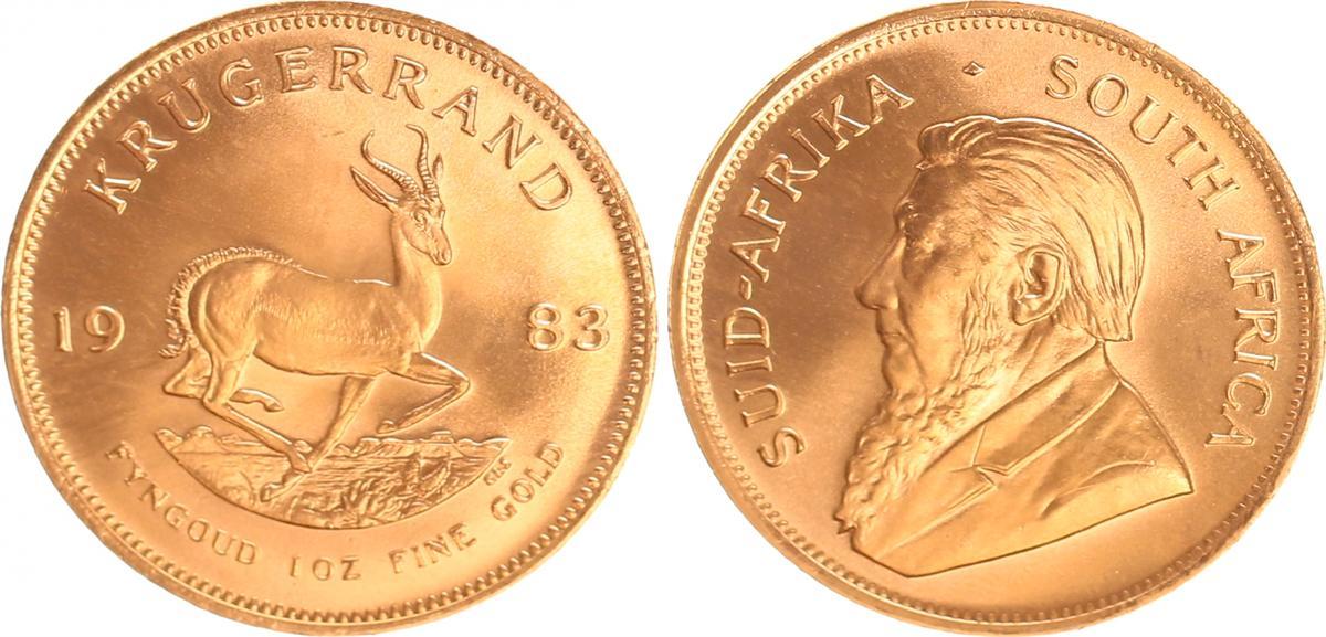 Südafrika South Africa 1983 1 Unze Gold Krügerrand prfr prägefrisch