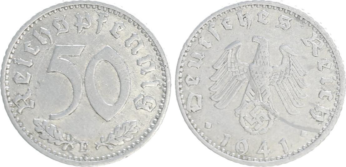 Deutschland Drittes Reich Drittes Reich 50 Pfennig 1941 E Ss MA Shops