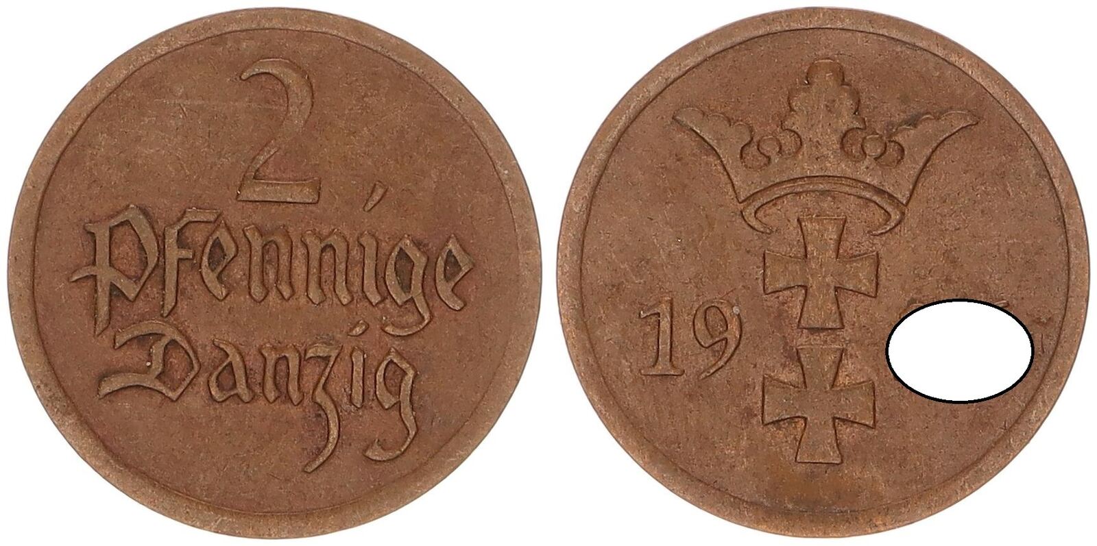 Freie Stadt Danzig Polen Danzig Pfennig Ss Ma Shops