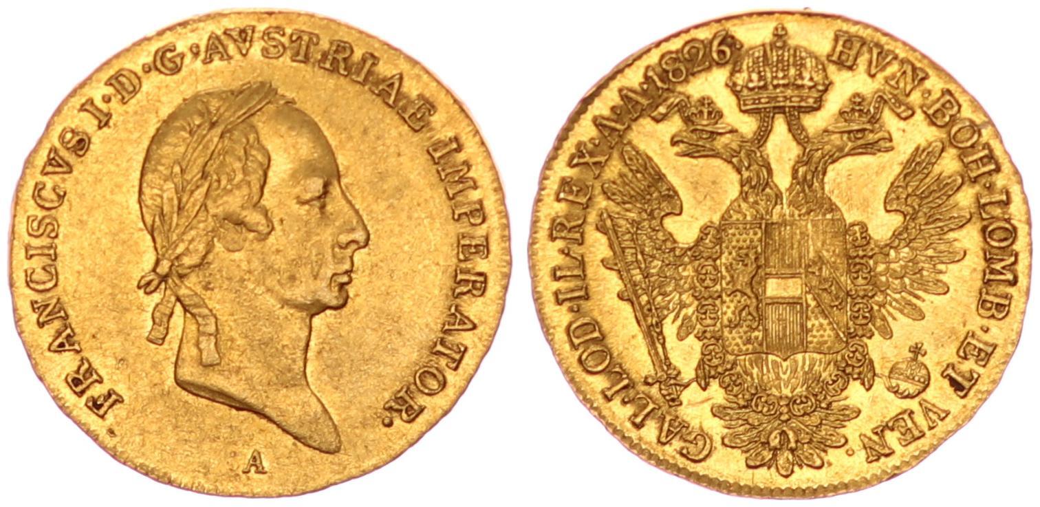 Österreich Habsburger Österreich Habsburg 1 Dukat 1826 Franz II