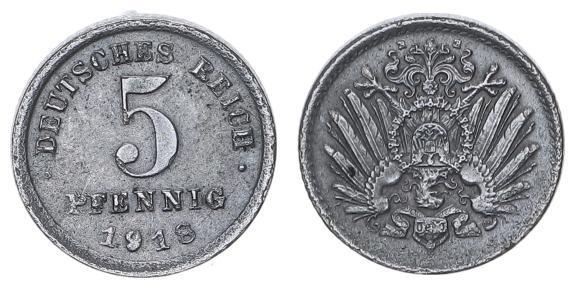 Deutschland Kaiserreich Pfennig Fehlpr Gung Kaiserreich Pfennig