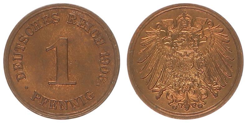 Deutschland Kaiserreich Kaiserreich Pfennig G Pr Gefrisch