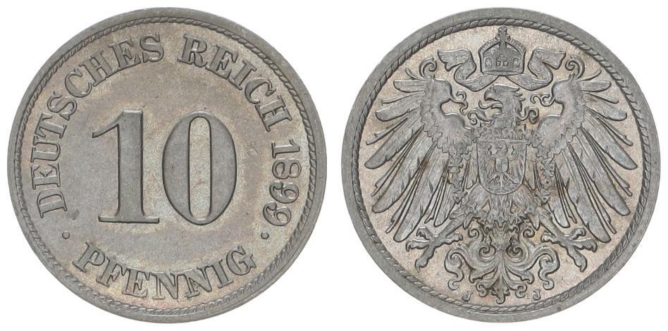 Deutschland Kaiserreich Kaiserreich Pfennig J J Vz St