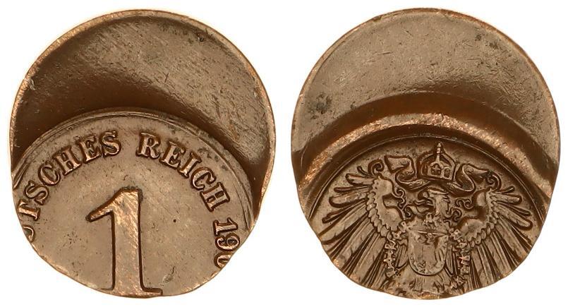 Pfennig Kaiserreich Reichspfennig Dezentriert Ss Vz Ma Shops