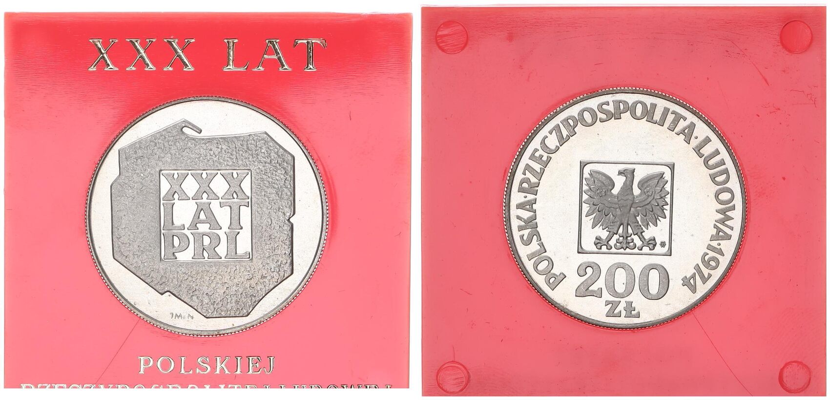 Polen 200 Zloty 1974 Volksrepublik PP In Kapsel MA Shops