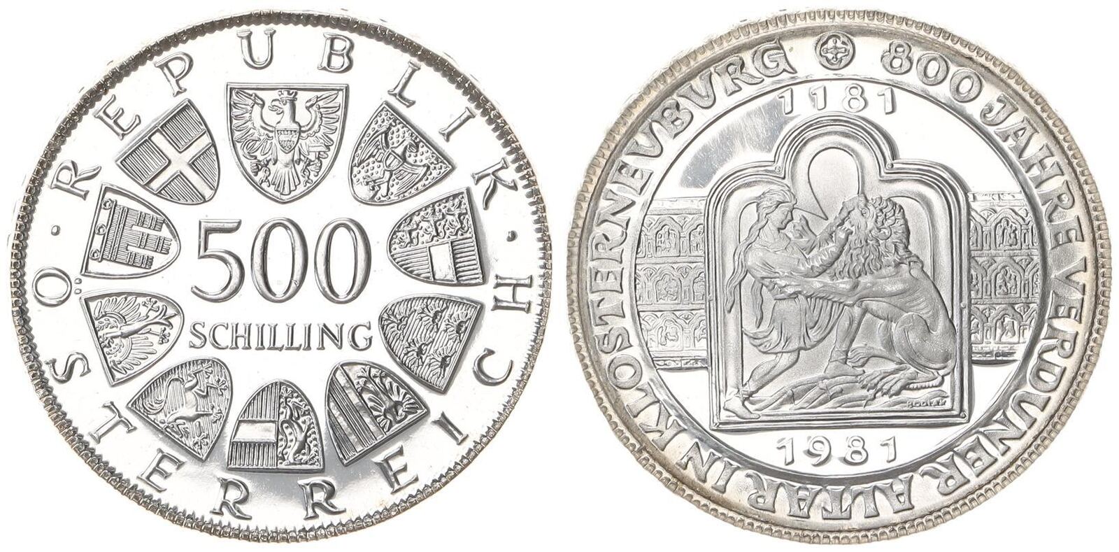 Österreich 500 Schilling 1981 800 Jahre Verduner Altar in