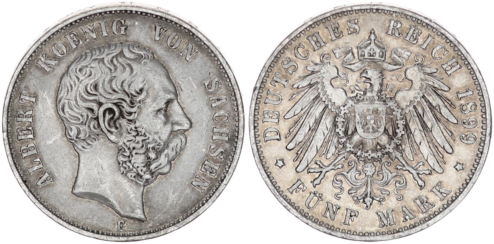 Deutsches Kaiserreich Sachsen Mark E Reichsmark K Nig Albert