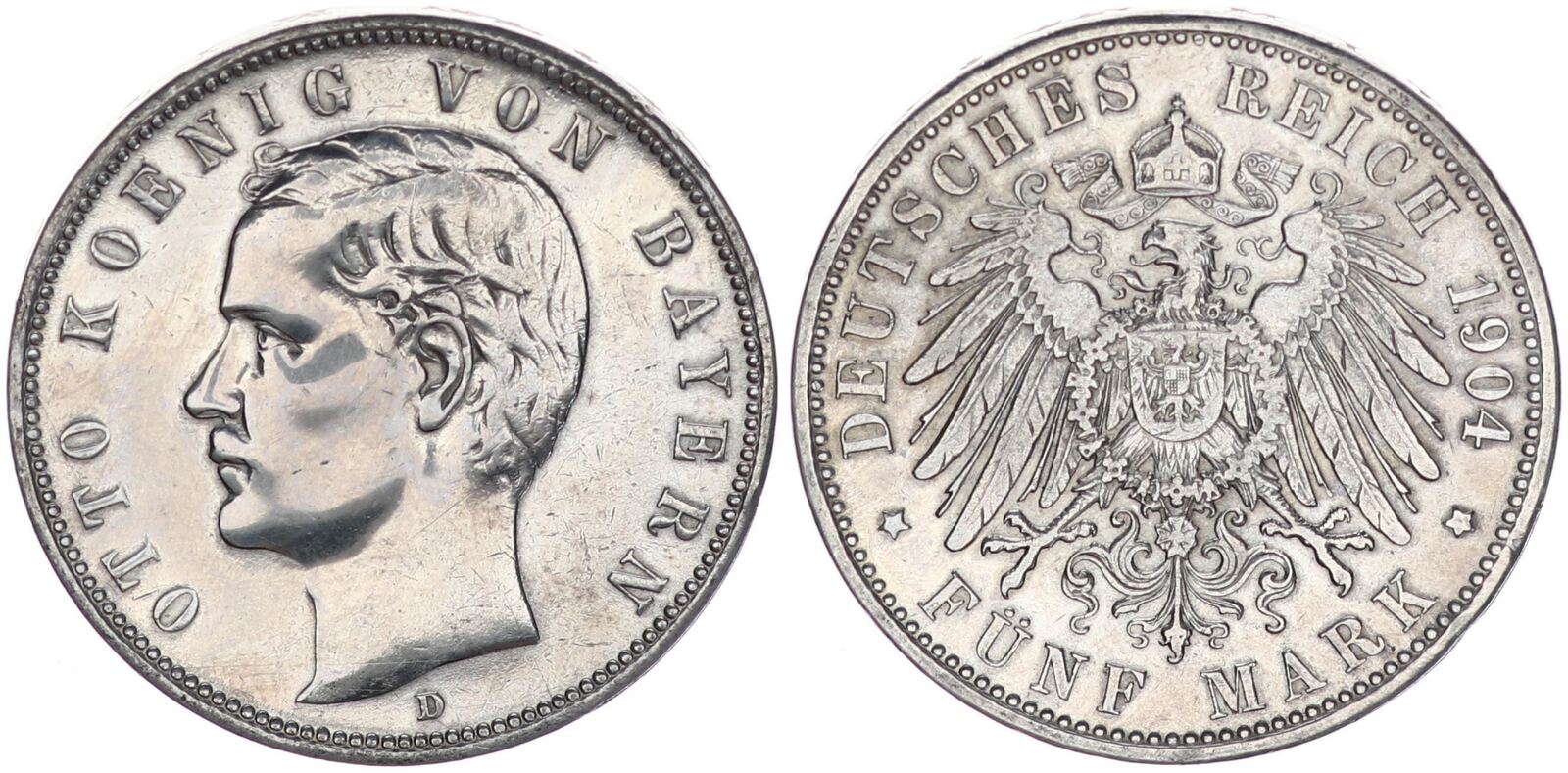 Bayern Deutsches Kaiserreich Mark D Reichsmark K Nig Otto Ss