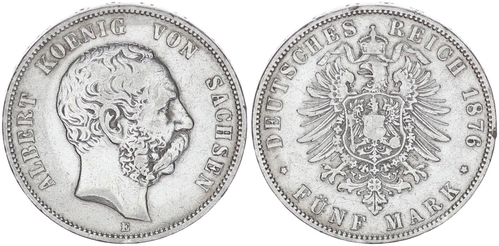 Deutsches Kaiserreich Sachsen Mark E Reichsmark K Nig Albert