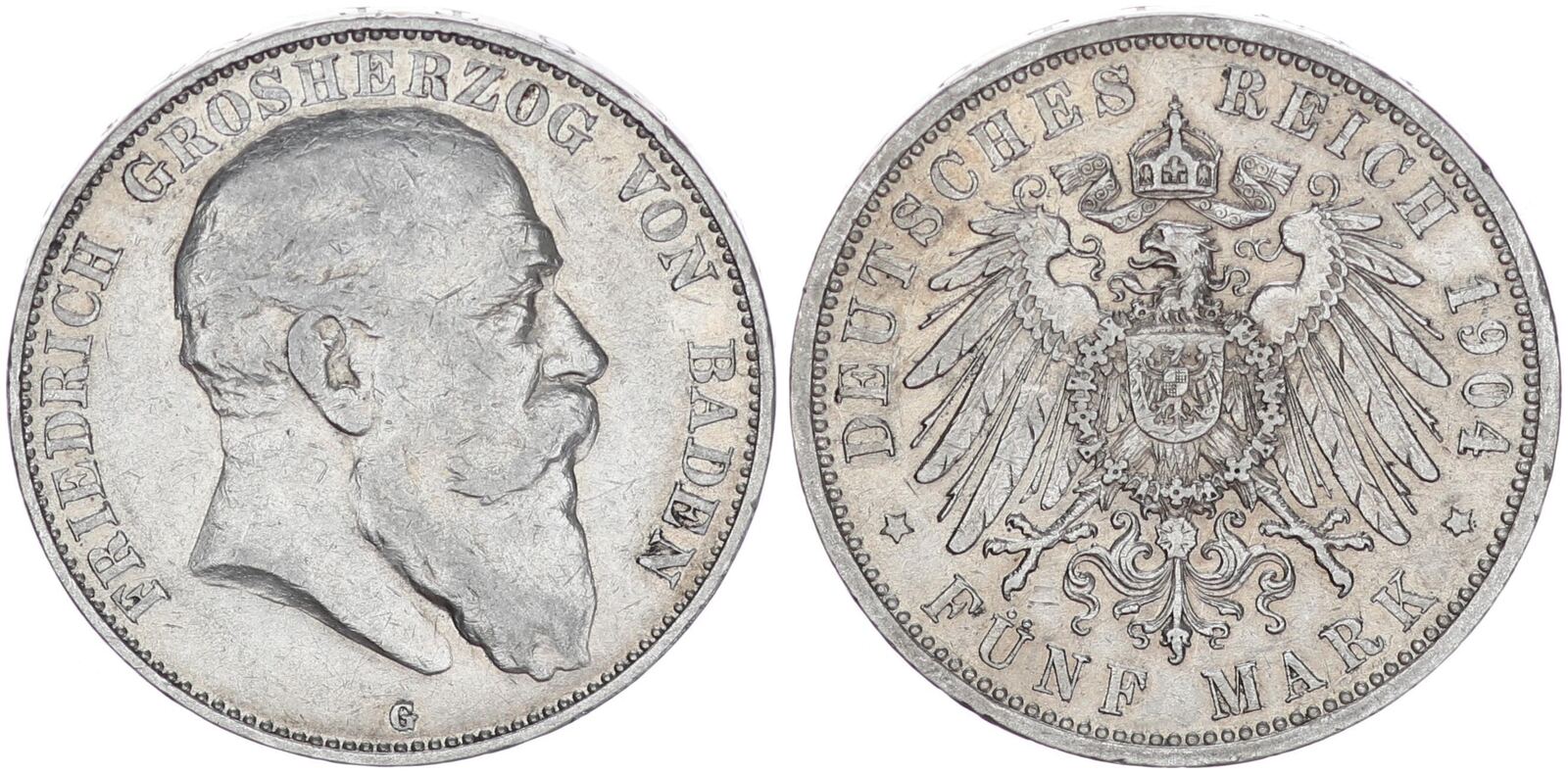 Baden Deutsches Kaiserreich Mark G Reichsmark Friedrich I