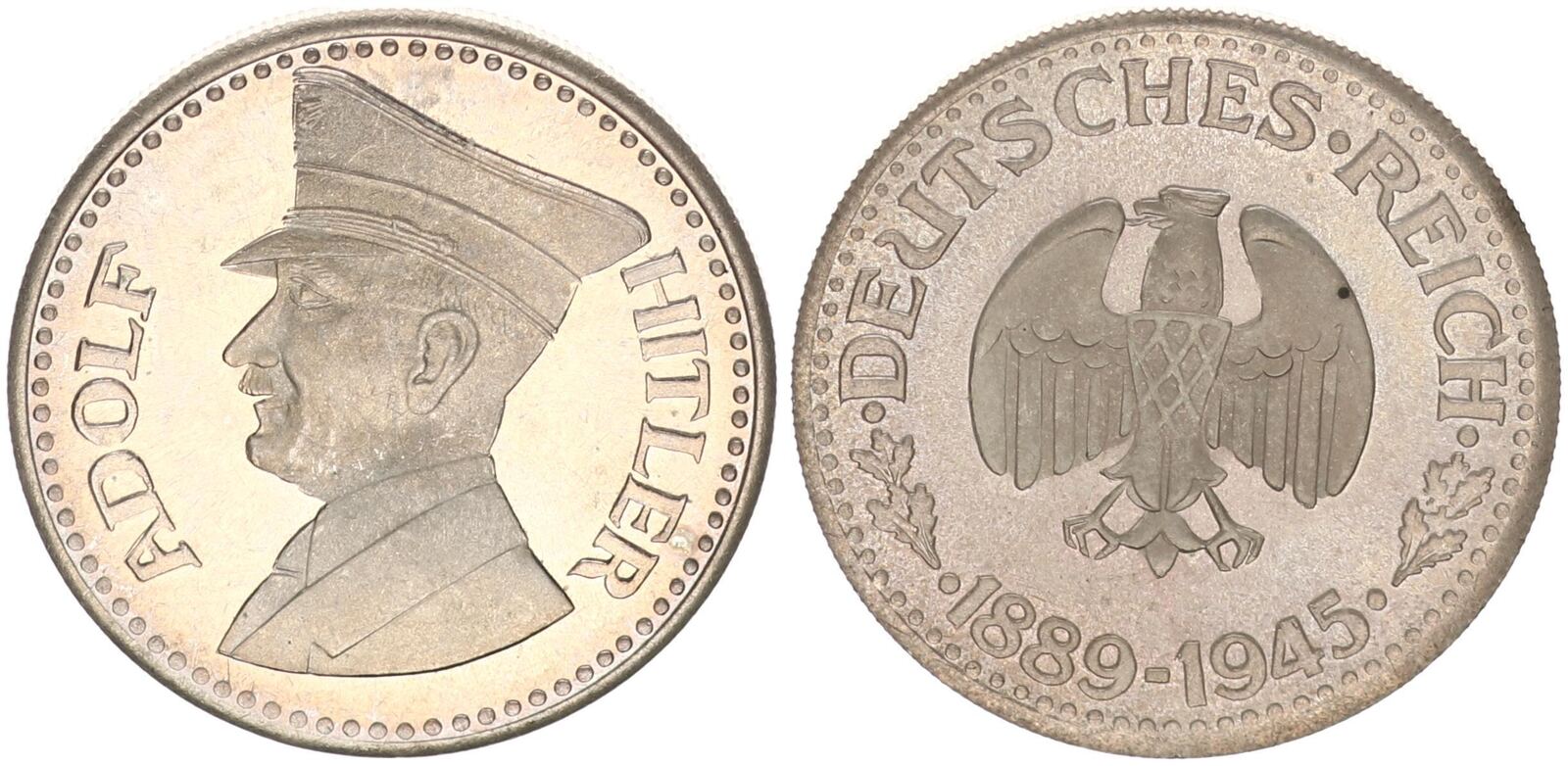 Reich Medaille Nach Adolf Hitler Deutsches Reich Vz