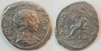 Antike / Römische Kaiserzeit/ Julia Maesa Denar, Silber Julia Maesa (2), gest. 226, Pudicitia n.l. sitzend, ss/s