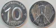 Deutschland / DDR 10 Pfennig 10 Pfennig DDR 1953 E seltenes Jahr / Münzzeichen prfr / Erstabschlag