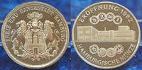 Deutschland / Bundesrepublik Medaille / Rs: Stempel 3 Mark Hamburg Hamburger Münze: Zur Eröffn. 1982, Rs: Stempel 3 Mark Hamburg ohne Mzz, st