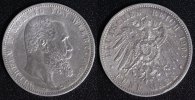 Württemberg 5 Mark Wilhelm II. - Kaiserreich