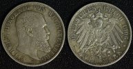Württemberg 2 Mark Wilhelm II.