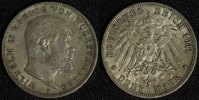 Württemberg 3 Mark Wilhelm II.