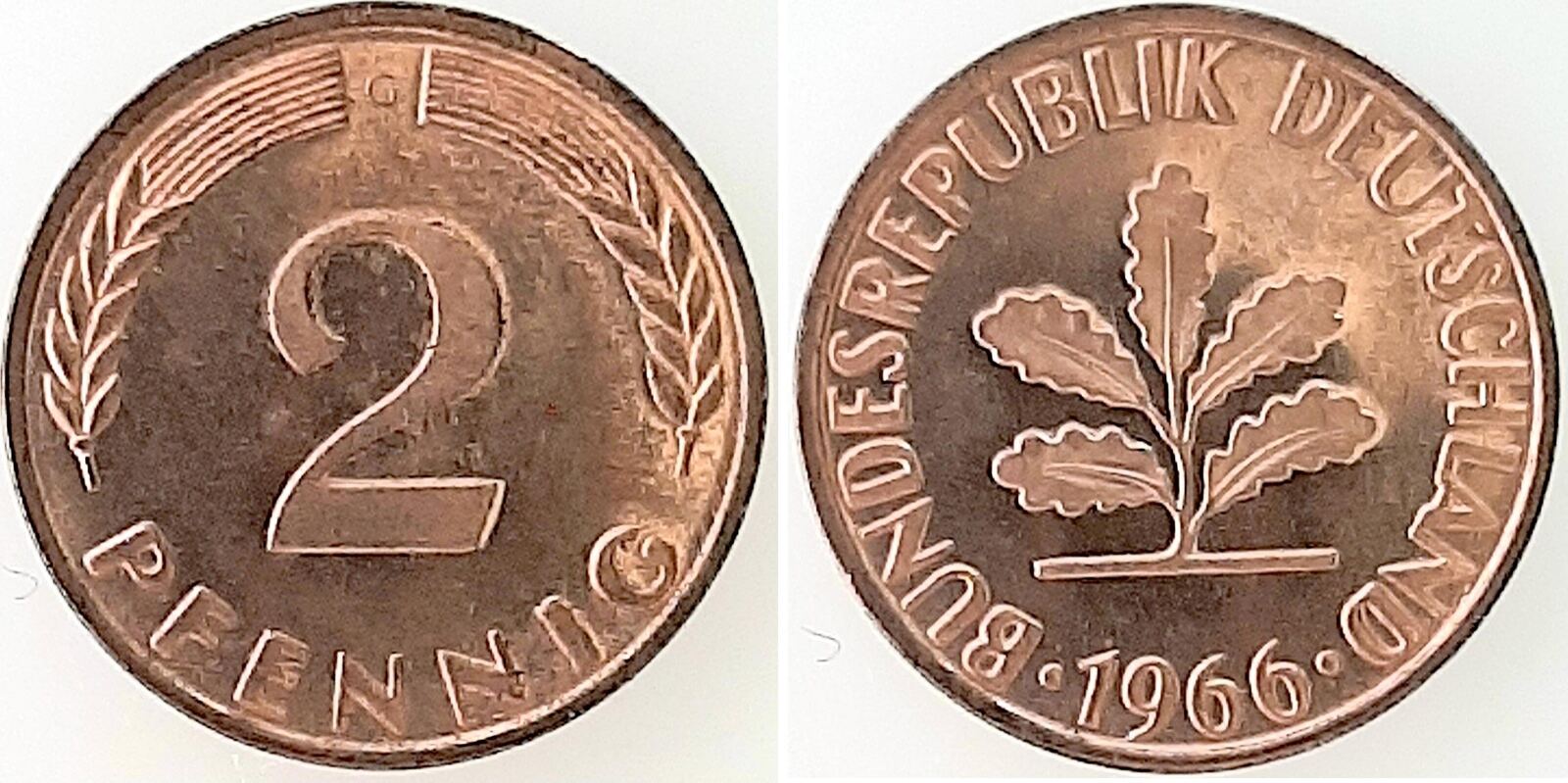 Deutschland Pfennig G Pp Auflage Polierte Platte Ma Shops