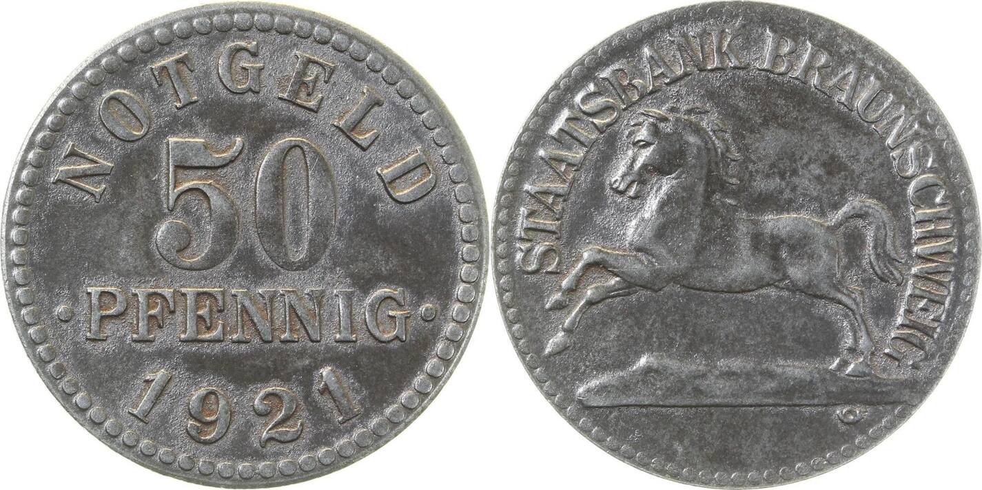 Deutschland Pfennig Notgeld Braunschweig Ss Vz Ma Shops