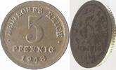 5 Pfennig 18E 50% rücks. geriffelt 写真