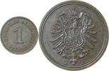 1 Pfennig 88A f.prfr 2xdopp. Münzzeichen