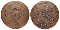 ASTRONOMIE Bronzegussmedaille (v.Maurer) Nikolaus Kopernikus 1473-1543. Bild
