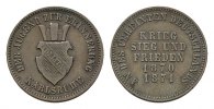 BADEN Gedenkkreuzer Friedrich I., 1852-1856-1907.