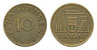 SAARLAND 10 Franken Bild