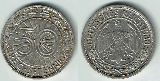 Weimarer Republik Pfennig Weimar Reichspfennig J Zustand