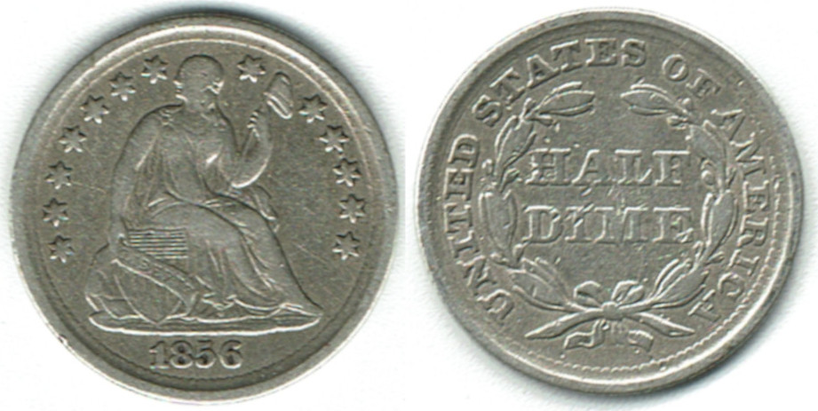 Cents Half Dime Usa Kursm Nze Dime Sitzende Liberty