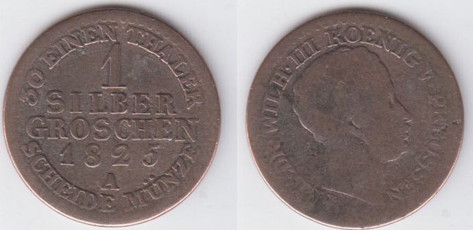 Preu En Pfennig A Friedrich Wilhelm Iv Kursm Nze Pfenninge